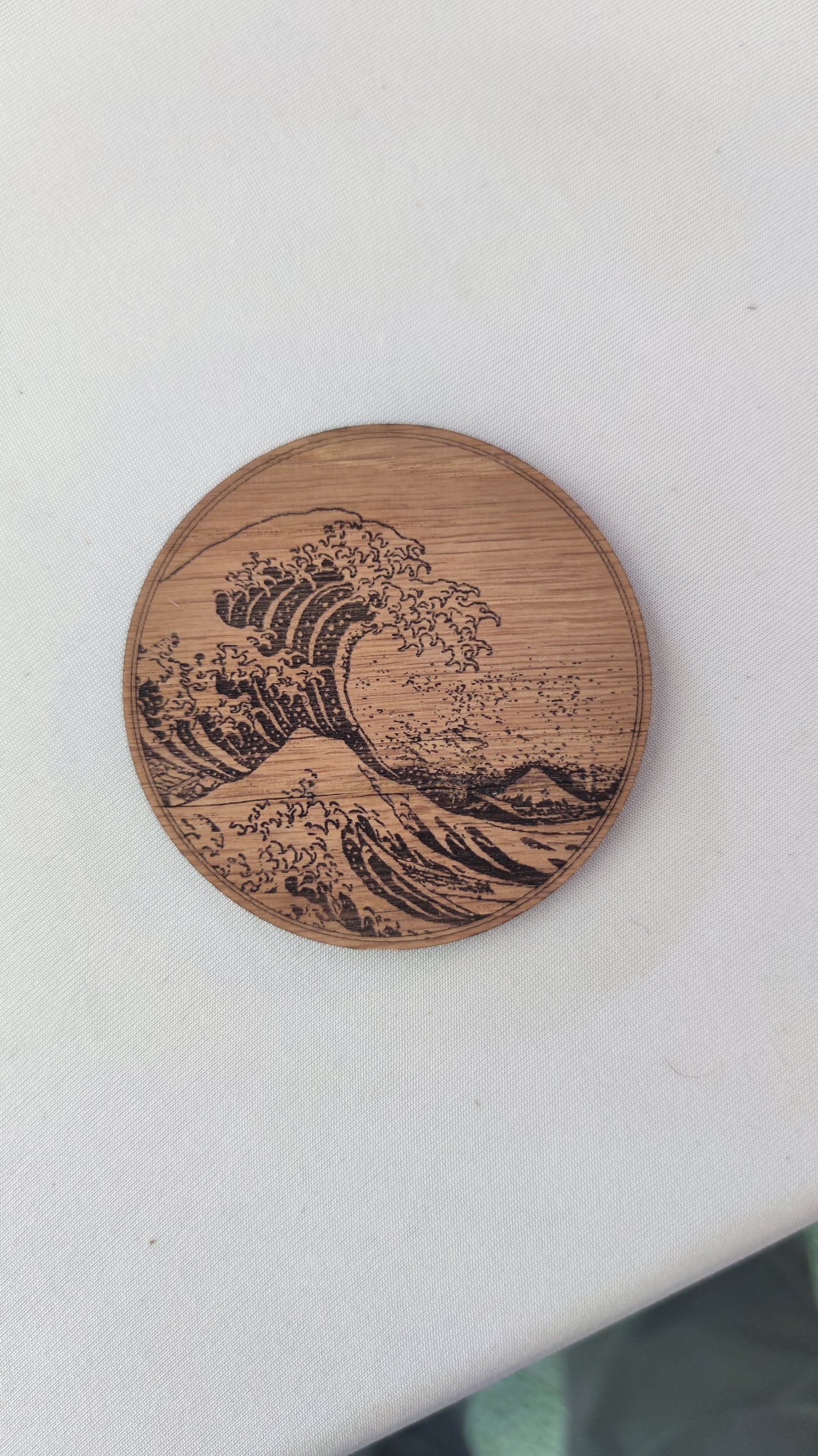 Sous verre tableau en chêne massif