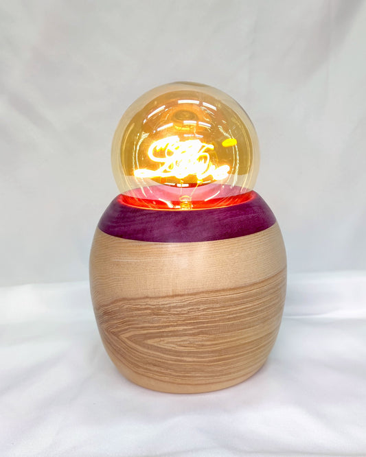 Lampe "Laska" en Frêne et Purple Heart – Série Limitée 3 modèles
