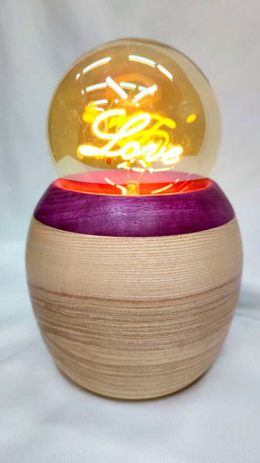 Lampe "Laska" en Frêne et Purple Heart – Série Limitée 3 modèles