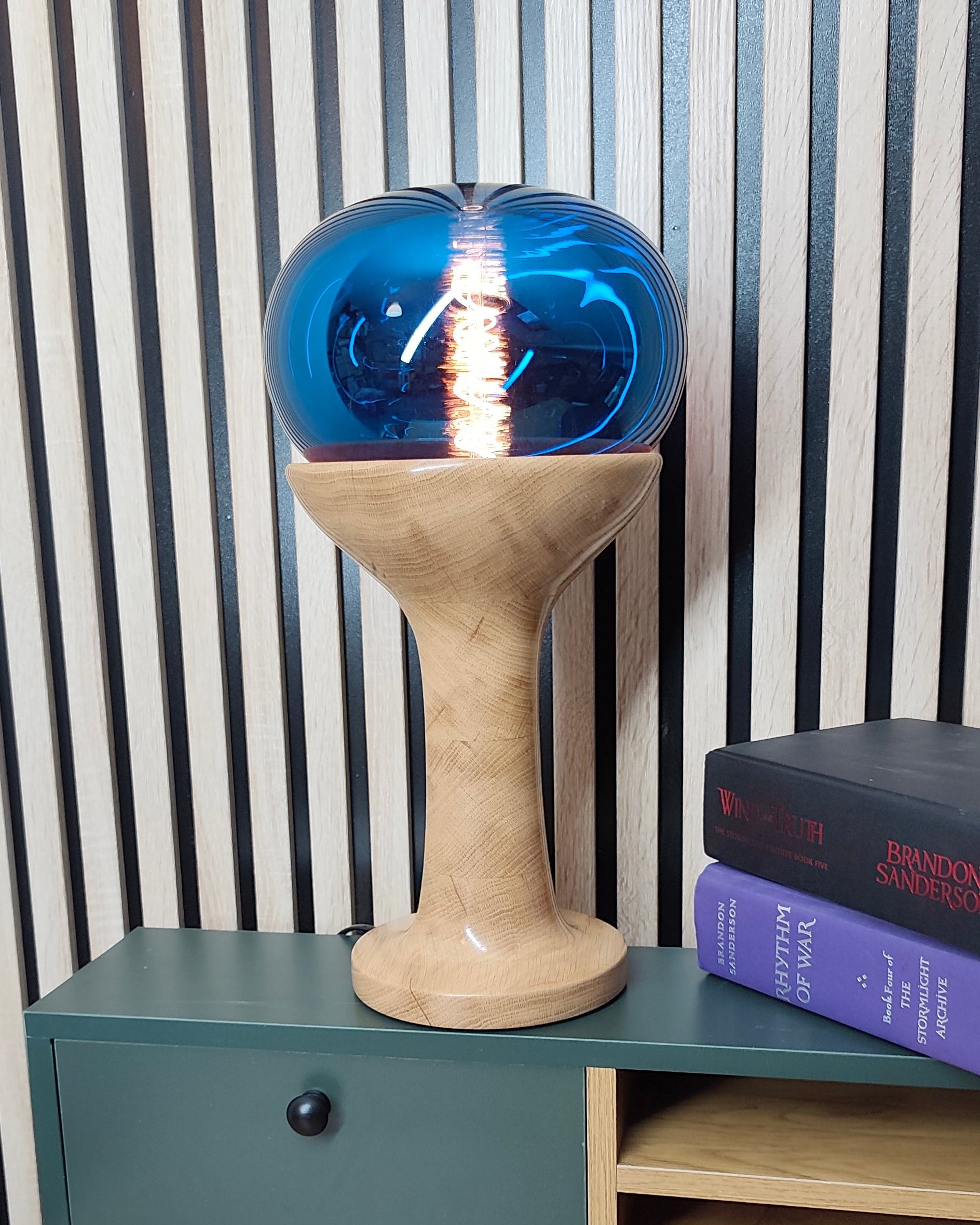 photo lampe bleue