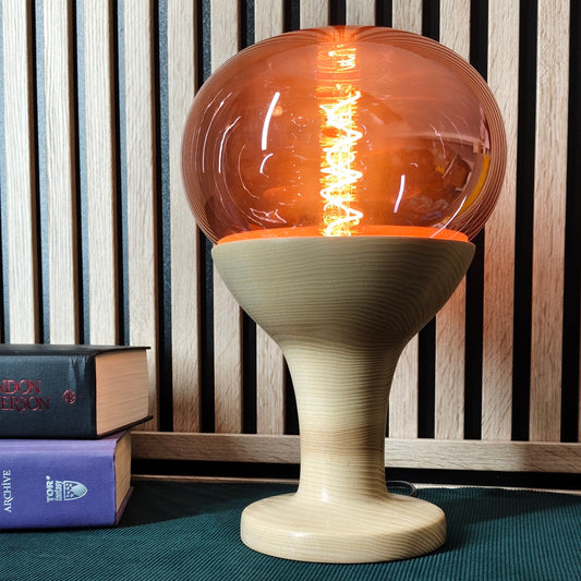 photo lampe design sorbet vintage frene rose