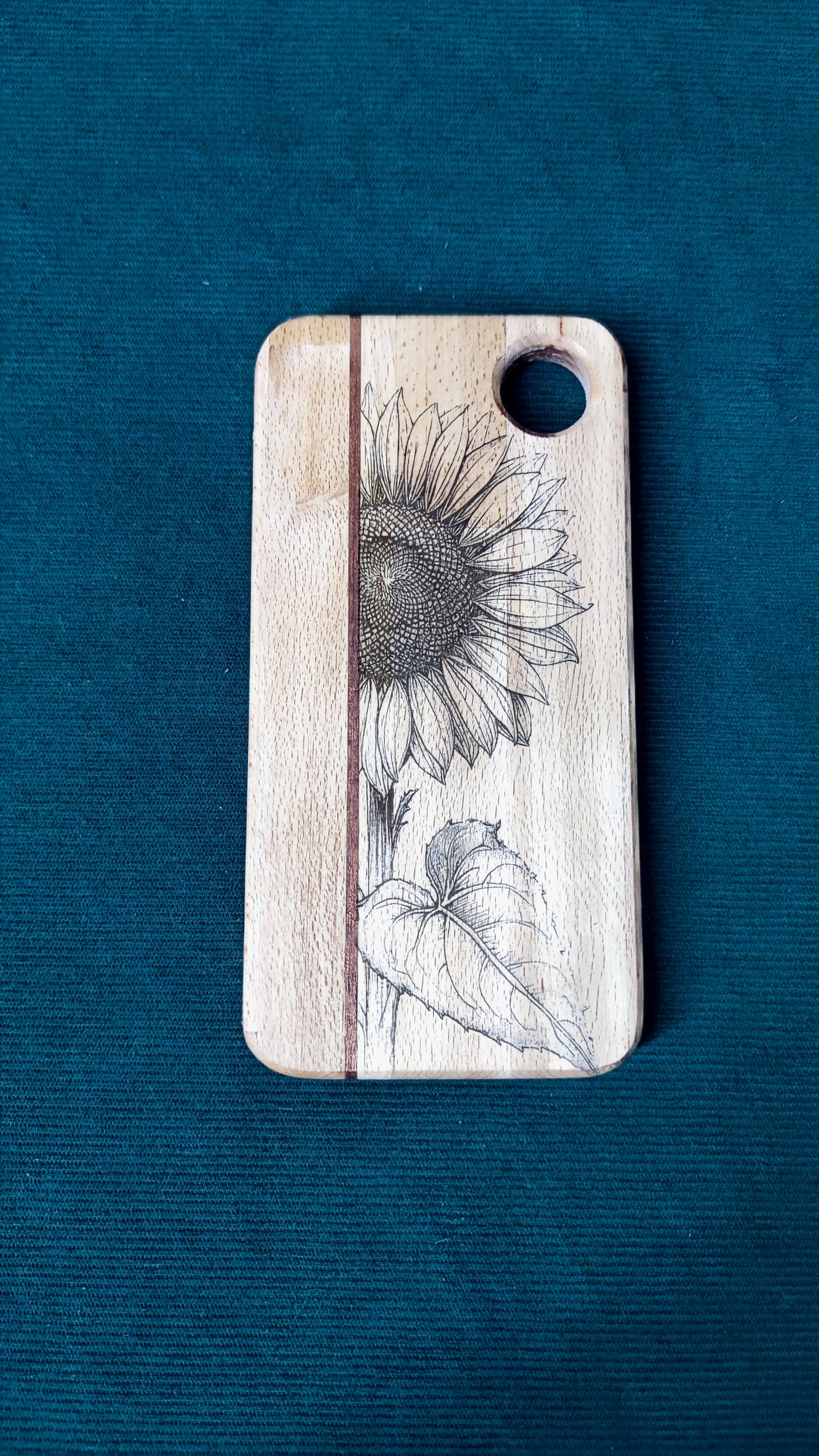 photo planche decouper tournesol